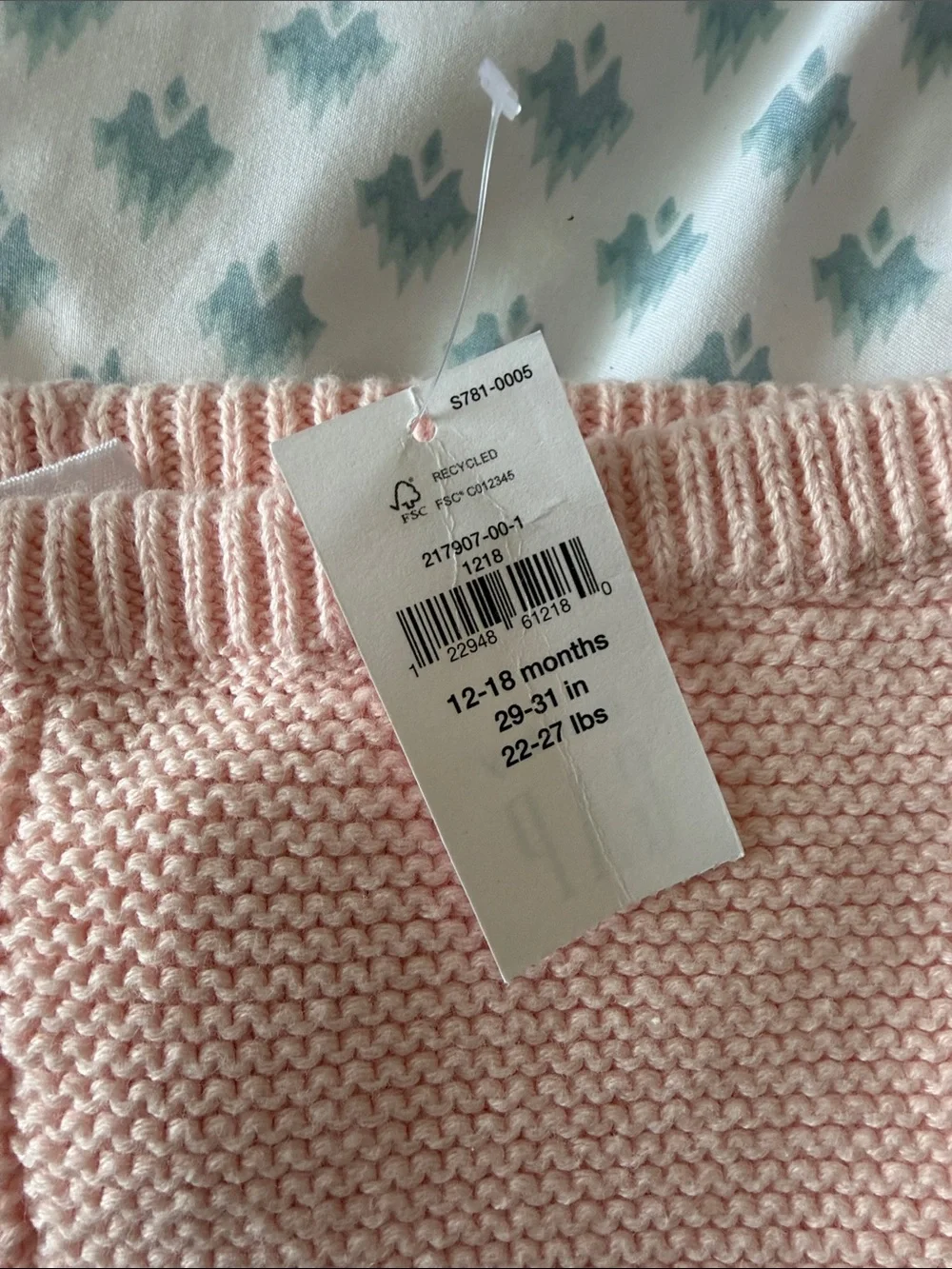 Gap Baby Pink Knit Hooded Baby Set